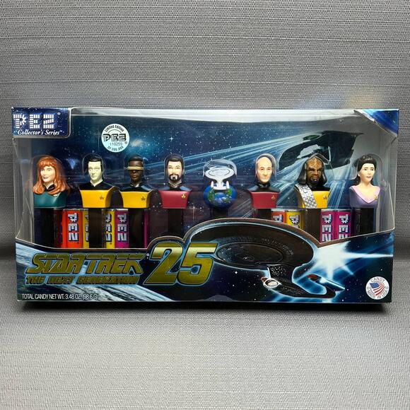 Pez 2012 Star Trek TNG Dispensers 25th Anniversary Limited Edition - Picture 1 of 7